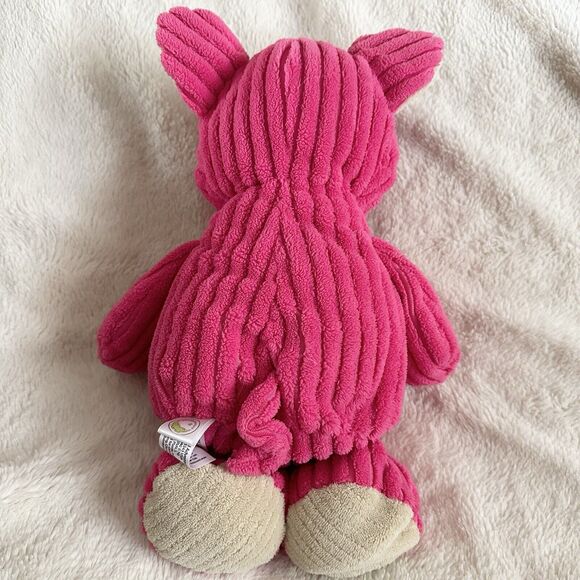Animal Adventure Hot Pink Pig Plush Ribbed 16” 2011 Stuffed Animal Toy - Picture 3 of 6